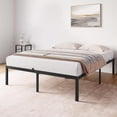 thumbnail image 4 of Ourlova Queen Bed Frame, 14-inch High Metal Platform Bed Frame, Queen Size Bed Frame with Metal Slat Support, Under Bed Storage, No Box Spring Needed, Noiseless Design, 4 of 5
