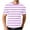 Purple, variant on ZUKMRJPC Men's Striped Short Sleeve T-Shirt Classic Vintage Crewneck Tees Slim Fit Casual Lightweight Waffle Knit Textured Tops