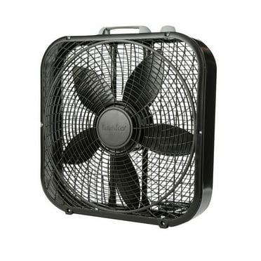 Lasko 20" Power Plus 3-Speed Indoor Window Box Fan, Black, B20801