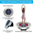 thumbnail image 5 of 4 Pack Solar Disk Light LED RGB In-ground Pathway Light Dusk-to-Dawn Garden Yard, 5 of 7