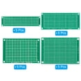 thumbnail image 3 of Uxcell FR4 Glass Fiber PCB Board Circuit 20 Pcs Prototype Perfboard Solder Board Green 0.1 inch Pitch, 3 of 5