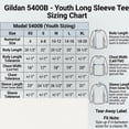 thumbnail image 4 of Gildan Heavy Cotton Youth Long Sleeve T-Shirt - Youth Tee Shirt Boys - Bulk Tee | 100% Cotton | Forest Green | Size L - Pack of 6, 4 of 8