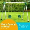 thumbnail image 5 of Jungle Gym Kingdom Toddler Swing - Fully Assembled - Green, 5 of 9