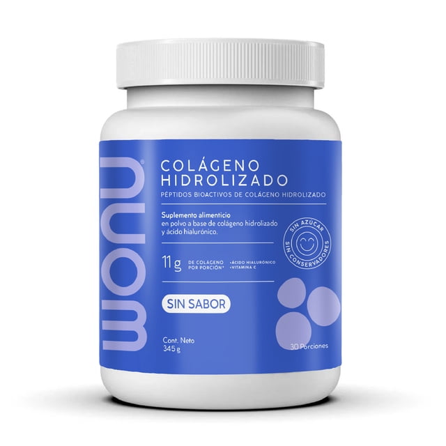 Suplemento Alimenticio Wonu Colágeno Hidrolizado Tipo I y III, Ácido Hialurónico y Vitamina C en Polvo Natural 330 g