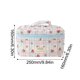 thumbnail image 2 of Bolsa de cosméticos floral para mujer Bolsa de viaje femenina con cierre de cremallera de algodón de gran capacidad, 2 of 6