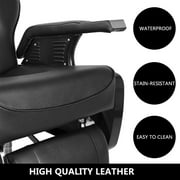 Ktaxon Heavy Duty Hydraulic Recline Barber Chair, Salon Tattoo Beauty Chair, with Height Adjustable, for Hair Cutting, Spa, Black