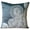 Blue, variant on Throw Pillow Covers, Brown Decorative Zippered Throw Pillow Covers 16x16 inch (40x40 cm), Silk Throw Pillow Covers, Circles & Dots, Jute, Contemporary Cushion Cover  - Adorned By Jute