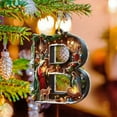 thumbnail image 5 of HCBY 26 Letters Christmas Ornament with 3D Nativity Scene, Acrylic Hanging Pendant for Tree, Spiritual Religious Christian Decor, Gift for Baptism(Letter B,3.54"), 5 of 8