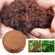 AUHomi Coir Seed Starter Pods, Cultivation Growing Nutrient Grass Flower Fertilizer, Coir Plants Seed Starting Pellets for Seed Starter, Nutrient-Rich Growing Medium for Seedlings, Soil Enhancer, 3.2"