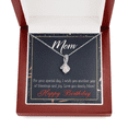 thumbnail image 2 of Happy Birthday Mom Blessings and Joy Eternity Ribbon Stone Necklace w Message Card, 2 of 20