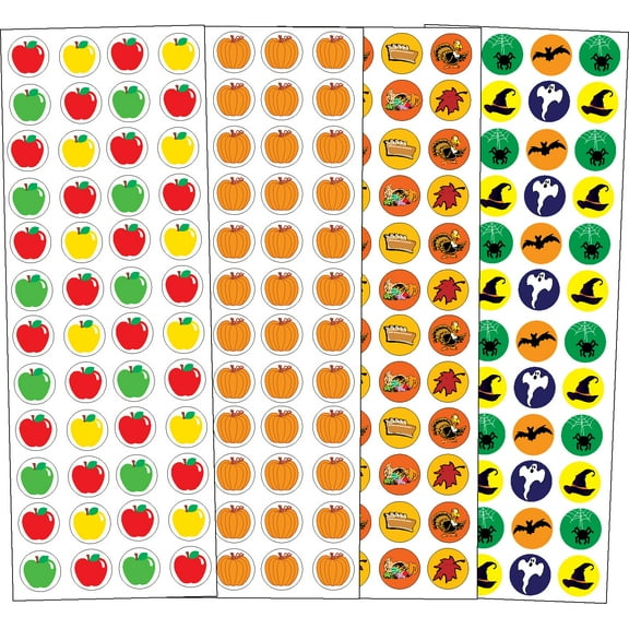 Creative Shapes Assorted Arts Craft Fall Stickers Set