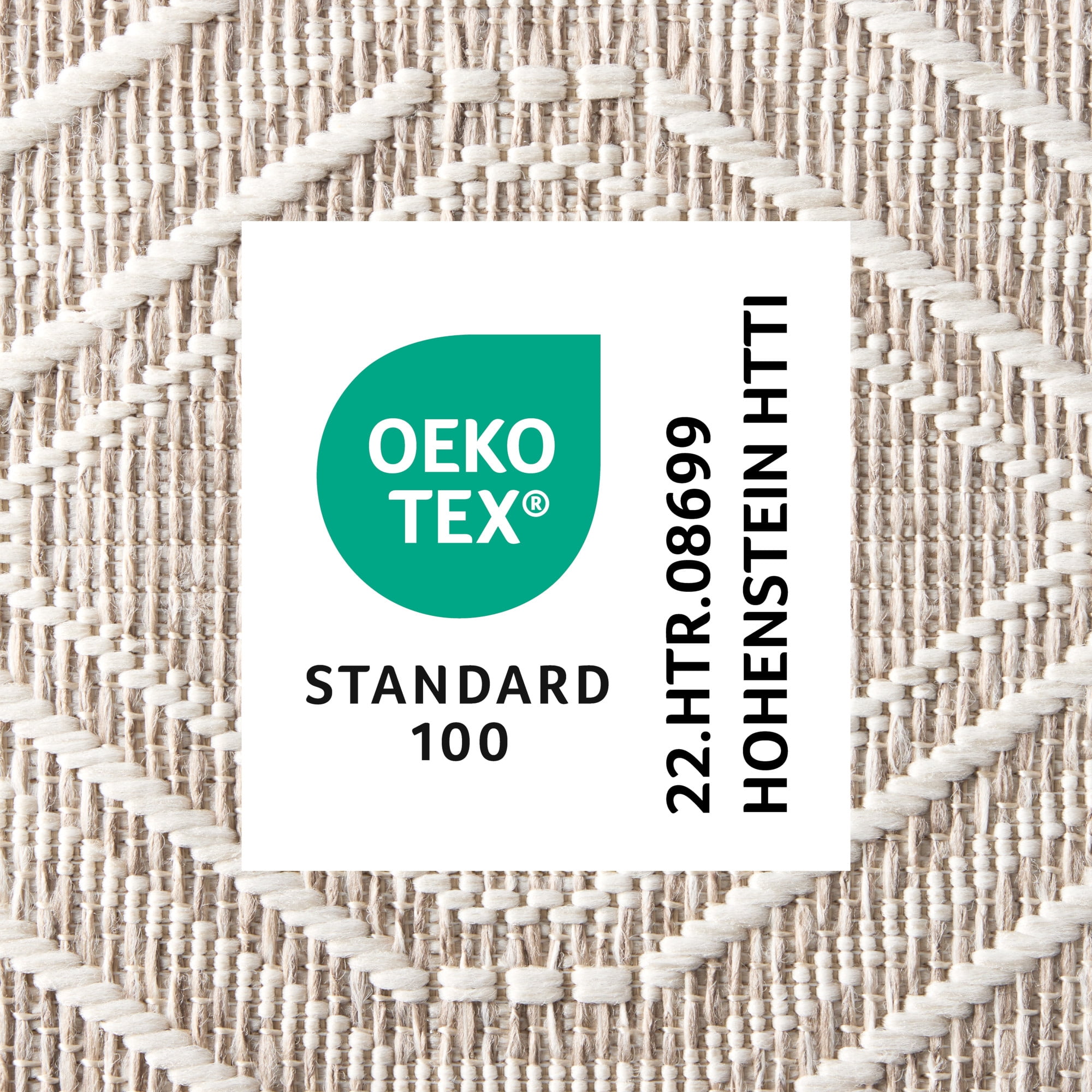 NICOLE MILLER NEW YORK Corin Diamond Indoor Outdoor Area Rug, UV Fade Resistant, Low Pile, Taupe/Cream, 7'10"x10'2"