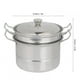 thumbnail image 2 of Mini Olla de Vapor para Casa Mini Olla de Vapor Simulada de Acero Inoxidable para Ni?os Play House Kitchen Toy Cooking Food, 2 of 6