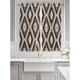 thumbnail image 3 of Living Room Curtains 72 Inches length, Brown Aztecs Window Treatment Curtain Drapes, Abstract Southwest Geometric Vintage Tribal Light Filtering Drapes for Bedroom Laundry Room, 52"x72", 2 Panels, 3 of 7