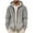 Mens Jackets & Coats Gray, variant on Zip Up Jackets for Men with Pockets and Hood Fleece Lined Hoodies & Sweatshirts Mens Casual Solid Color Long Sleeve Thermal Warm Outerwear Coats