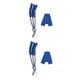 thumbnail image 4 of Cepillo de limpieza de ventanas Yuarrent resistente a impactos limpiador de microfibra Azul 2Conjunto, 4 of 6