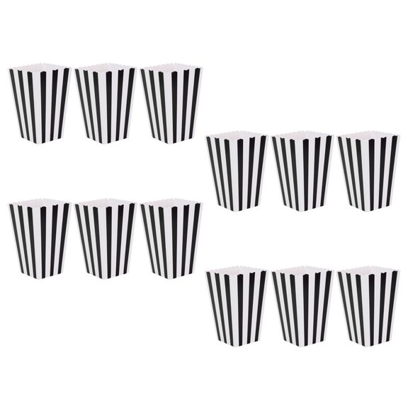 SHINYPASING popcorn boxes Popcorn Box Paper Guest Takeaway for Home Users Wedding 12pcs