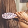 thumbnail image 4 of Exotic Bohemian Paddle Brush - Rustic Design with Flexible Bristles, Pain-Free Detangling for Kids & Sensitive Scalps, 4 of 4