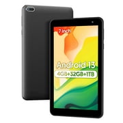 Fitifun 7 in 1024 x 600 Child Tablet, 32 GB, Android 13, Wi-Fi, Black