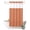 Orange, variant on No Hook Shower Curtain, Light Yellow Shower Curtains for Bathroom with See Through Top Window, Minimalist Modern Solid Color Yellow Waterproof & Washable Bath Curtain Stand Up Stall 36"x72"