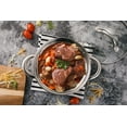 thumbnail image 2 of Alpine Cuisine Stainless Steel Dutch Oven Belly Shape 4 Quart - Dutch Oven Pot with Lid, Stove Stop Cookware for Cooking, Comfortable Handles, Dishwasher Safe & Easy to Clean, 2 of 7