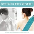 thumbnail image 3 of Teblacker 3 Pcs Exfoliating Back Scrubber for Shower with Exfoliating Gloves Mitt for Body Cleansing Exfoliating Body Scrubber for Men and Women(Blue), 3 of 7
