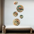 thumbnail image 3 of Designart "Mid-Century Boho Elegance in Gold" Minimalism Metal Wall Art Set of 5 Piece, 3 of 5