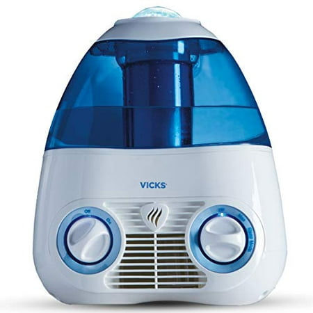 Vicks Starry Night Cool Moisture Humidifier, Vicks Humidifier for Bedrooms, Baby, Kids Rooms, Light Up Star Display, 1 Gallon With Auto Shut-Off 24 Hours of Moisturizing, Use With Menthol