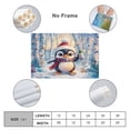 thumbnail image 2 of Winter Penguin Wall Art Pictures 12x18inch Canvas Print Happy Penguin Merry Christmas Cute Canvas Wall Art for Bedroom Canvas Wall Art for Home Office Bathroom Decoration Unframed, 2 of 8
