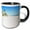 Black/White, variant on 3drose, Ft. Myers Beach Ii, 11oz Two-tone Green Mug