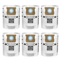 6 Pack 90661 Type E / 90671 Type H Filter Bags Compatible with Shop Vac 5-8 Gallon Wet/Dry Vacuum, Part 9066100 9066133 9067100 9067133