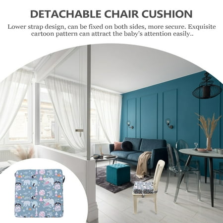 

1 Pc Adorable Chair Cushion Removable Baby Chair Cushion with Buckle and Straps