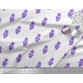 thumbnail image 3 of Soimoi Silk Fabric Leaves & Floral Block Print Fabric by The Yard 42 Inch Wide, 3 of 3