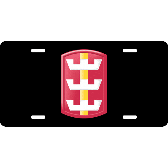 Army 130th Engineer Brigade License Plate