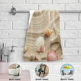 thumbnail image 5 of Sea Shells Beach Kitchen Hand Towels, Sea Sand Fingertip Bath Towels Ultra Soft and Absorbent, Decorative Face Towels Dish Washcloths, 2 PCS, 28.3"x 14.4", 5 of 5