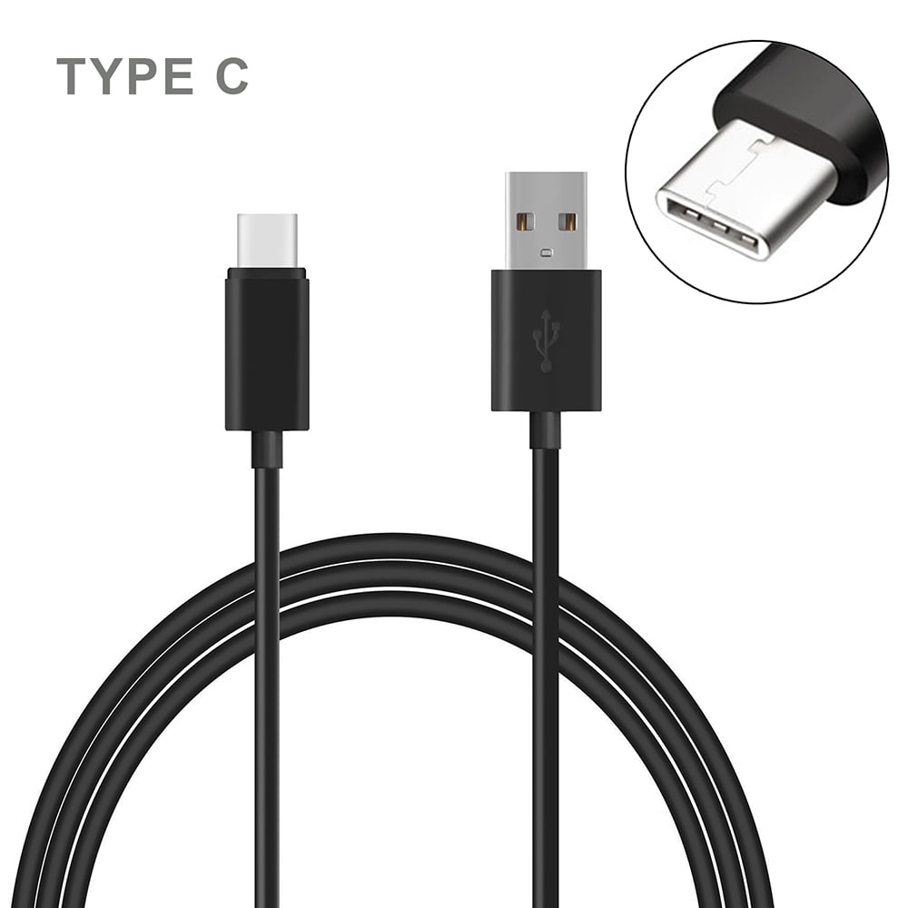 New LG G7 One USB Type C Data and Transfer Cable. Black / 3ft