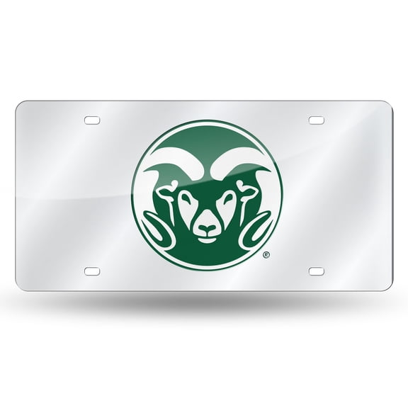 Colorado State NCAA Rams Acrylic License Plate Laser Tag