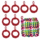 thumbnail image 1 of Uxcell 50 Pcs Bucles de Repuesto para Telar de Agarraderas, Bucles de Tejer Elásticos para Manualidades DIY en Colores Arcoíris para Niñas, Telar de 7" Weaving Loom, Rojo, 1 of 6