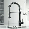 thumbnail image 4 of VIGO Edison Single Handle Pull-Down Sprayer Kitchen Faucet with Touchless Sensor in Matte Black, 4 of 17