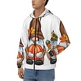 thumbnail image 3 of Kdxio Gnomes In Autumn Print Men Hoodies Casual Hoodies for Men with Zip Pockets Full Zip Long Sleeve Sweatshirt Sports Hooded Jacket-Large, 3 of 5