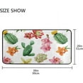 thumbnail image 6 of GZHJMY Cactus Succulent Flower Kitchen Rugs Microfiber Cushioned Mats Soft Non-Slip Kitchen Floor Mats Washable Comfort Doormats (20” x 39” ), 6 of 6