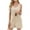 Khaki, variant on Timegard Summer Outfits for Women 2 Piece Scoop Neck Tunic Top Shorts Beach Loose Comfy Lounge Sets