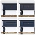 thumbnail image 6 of HLR 25" Mid Century Nightstand, Assembled Wood Bedroom End Table with USB Ports and Outlets, Black, 6 of 12