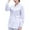 ZB White, variant on Womens Long Sleeve Lab Coat Scrub Jacket Medical Uniform Multi Pocket Easy Care Lightweight Workwear White XL