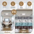 thumbnail image 6 of Laundry Room Window Privacy Film, Wash Dry Fold Repeat Splicing Colorful Wood Static Cling UV Sun Blocking Tint Film Heat Control Windows Films for Bedroom Bathroom, Window Stickers 23.6"x59", 6 of 8