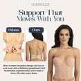 thumbnail image 5 of Dominique Brie Backless Strapless Bridal Bra #6380 – Ultra Low Back, Sweetheart Neckline, Smooth Fit – Lingerie for Women, 5 of 6