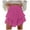 Hot Pink, variant on vigerkar Flowy Shorts for Women Casual Boho Ruffle Tiered Skorts High Waist Mini Skirts Golf Tennis Shorts Black, L
