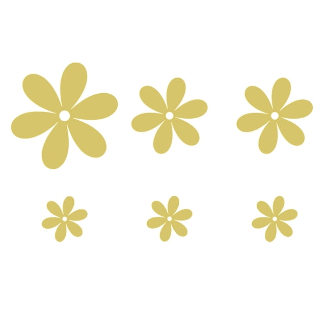 6 pegatinas acrílicas 3D para pared, pegatinas removibles con flores, pegatinas adhesivas DIY, pegatinas murales, pegatinas con flores para el hogar, salón, dormitorio