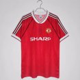 thumbnail image 1 of 1991-92 Manchester United Home Nostalgic Edition Red Devils Retro Short Sleeve Summer JerseyM, 1 of 2