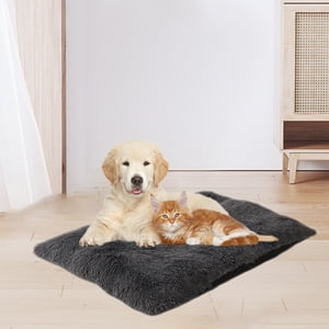 Pet Beds For Cats Dog Crate Pad Dog Bed For Dogs Calming AntiAnxiety Dog Bed For Crate Washable Soft Warm Dog Crate Mat With Non-Slip Bottom Bed For Dogs